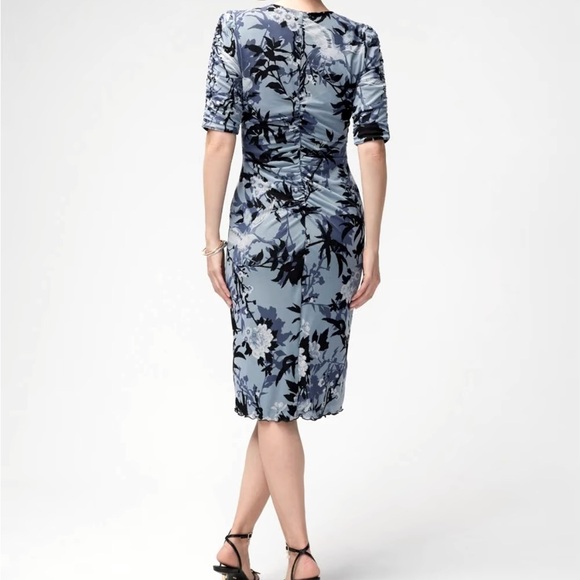 White House Black Market Shirred Mesh Midi Dress - Picture 2 of 12